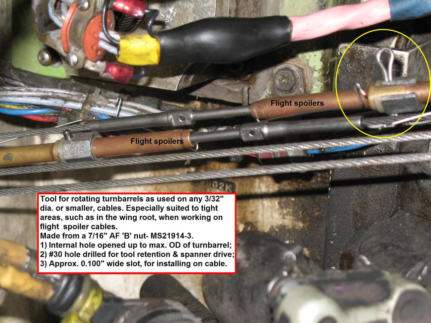 Cable tensioning tool 737ALL